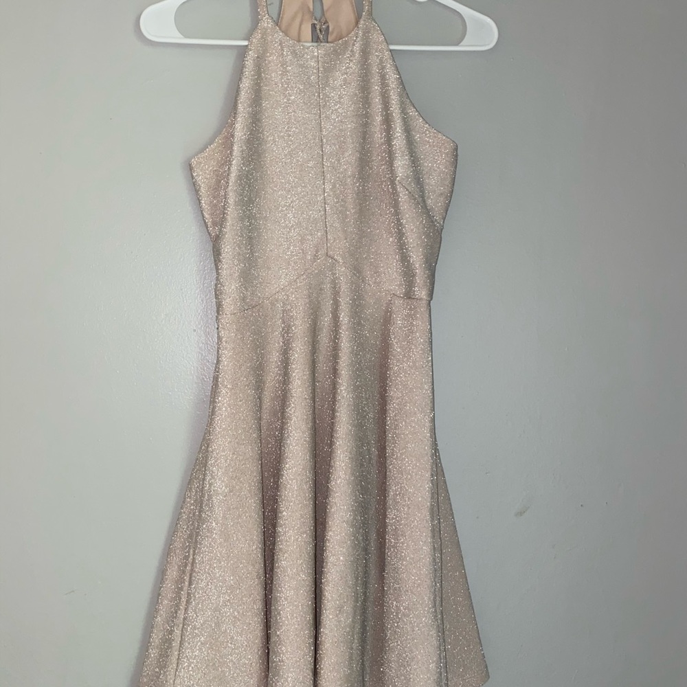 sparkly halter top dress